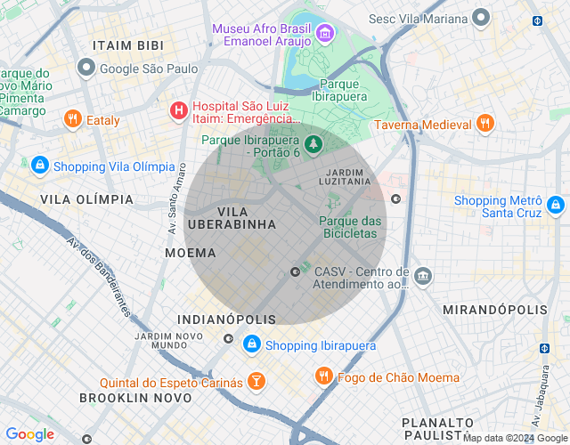 Imóvel no mapa