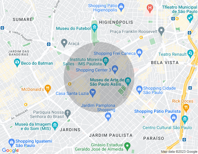 Imóvel no mapa