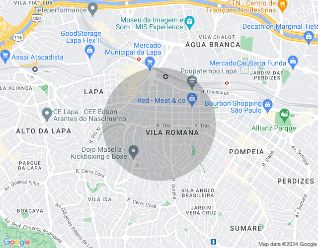 Imóvel no mapa