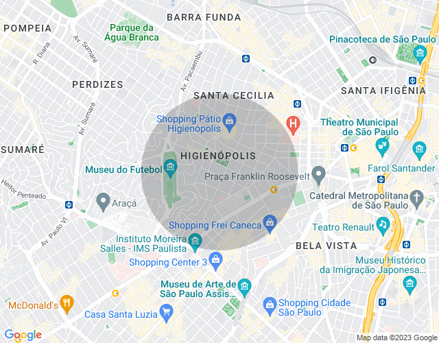 Imóvel no mapa