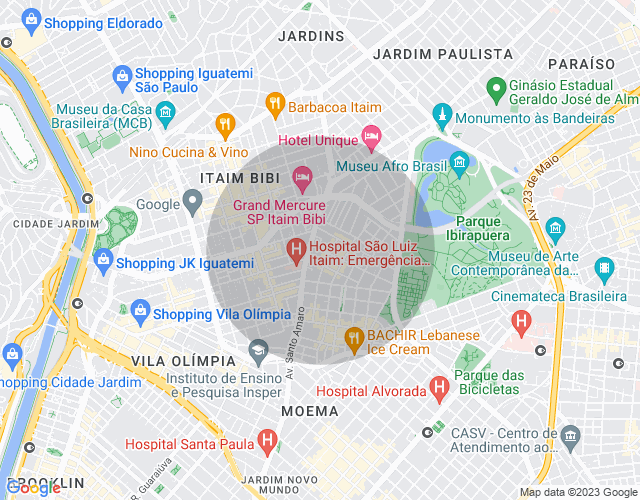 Imóvel no mapa