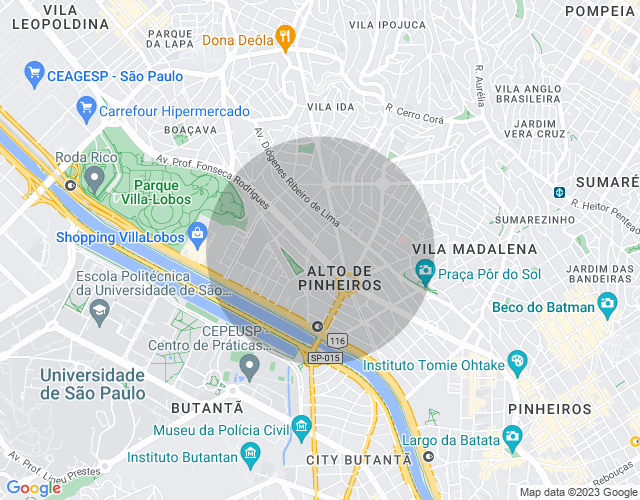 Imóvel no mapa