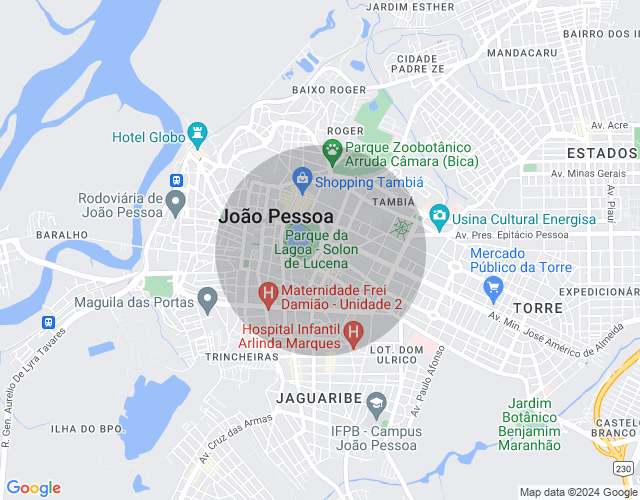 Imóvel no mapa