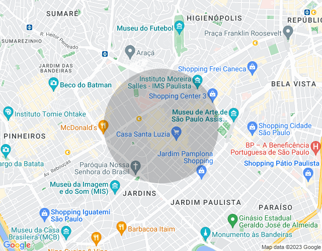 Imóvel no mapa