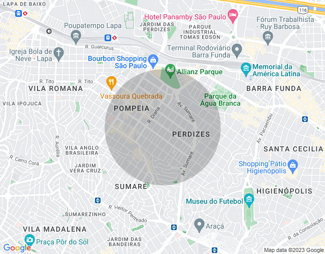 Imóvel no mapa