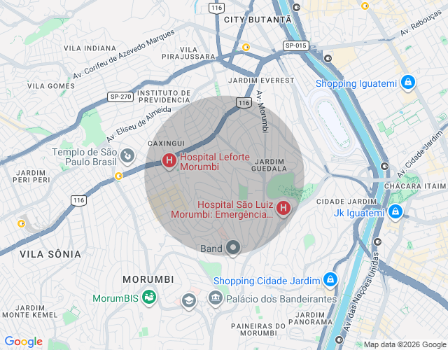 Imóvel no mapa