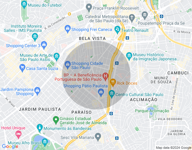 Imóvel no mapa