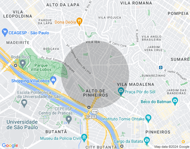 Imóvel no mapa