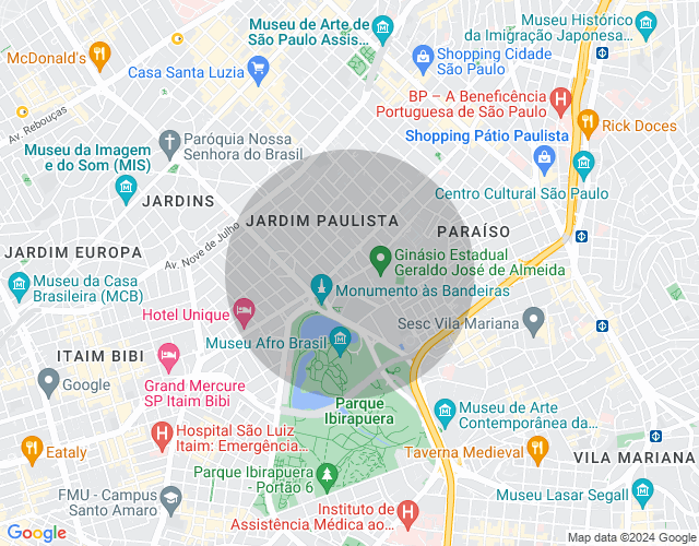 Imóvel no mapa