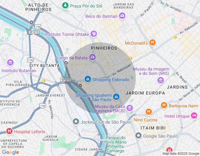 Imóvel no mapa