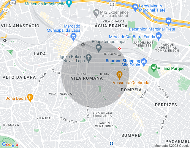 Imóvel no mapa