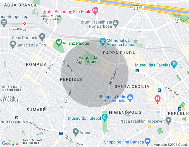 Imóvel no mapa
