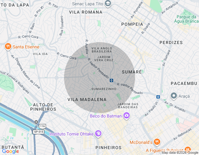 Imóvel no mapa