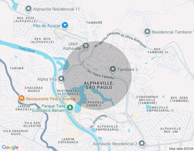 Imóvel no mapa