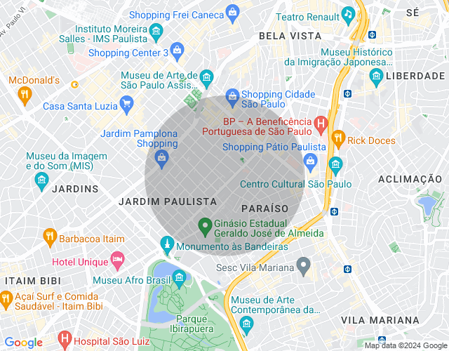 Imóvel no mapa