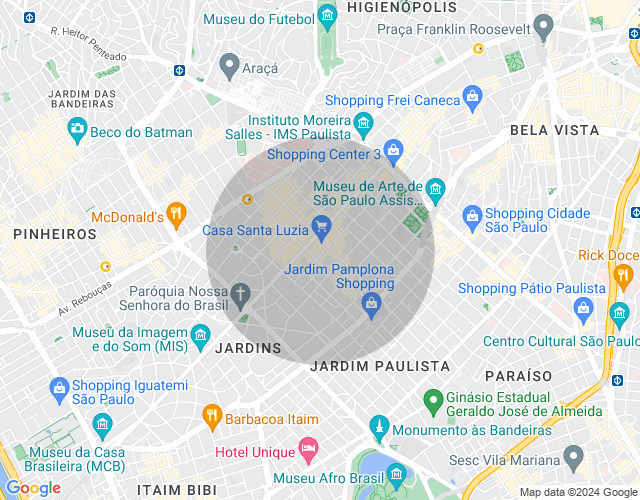 Imóvel no mapa