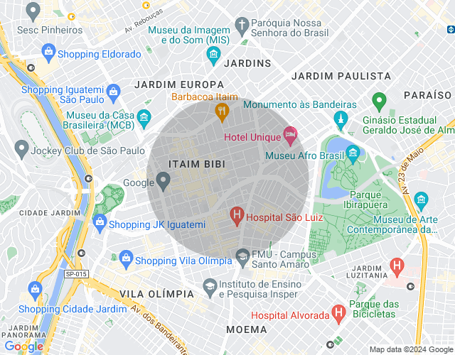 Imóvel no mapa
