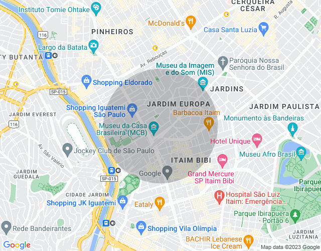 Imóvel no mapa