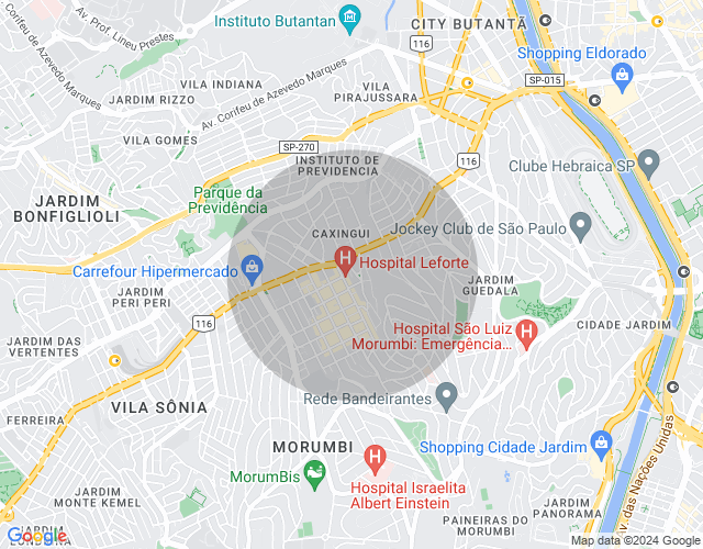 Imóvel no mapa