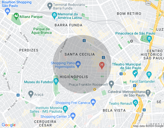 Imóvel no mapa