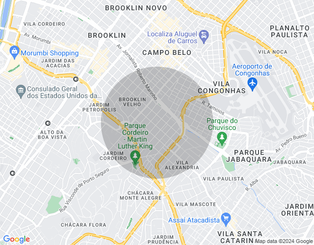 Imóvel no mapa