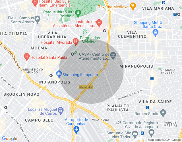Imóvel no mapa