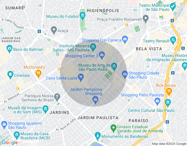 Imóvel no mapa