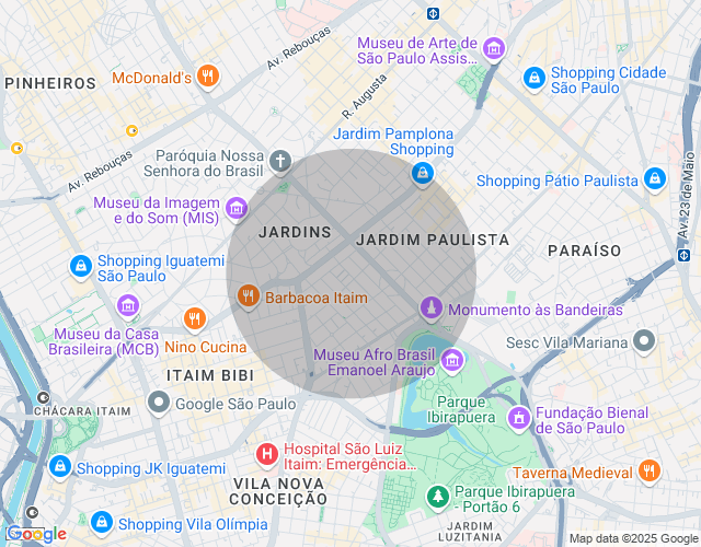 Imóvel no mapa