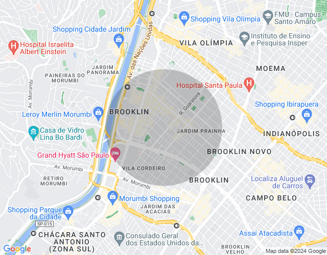 Imóvel no mapa