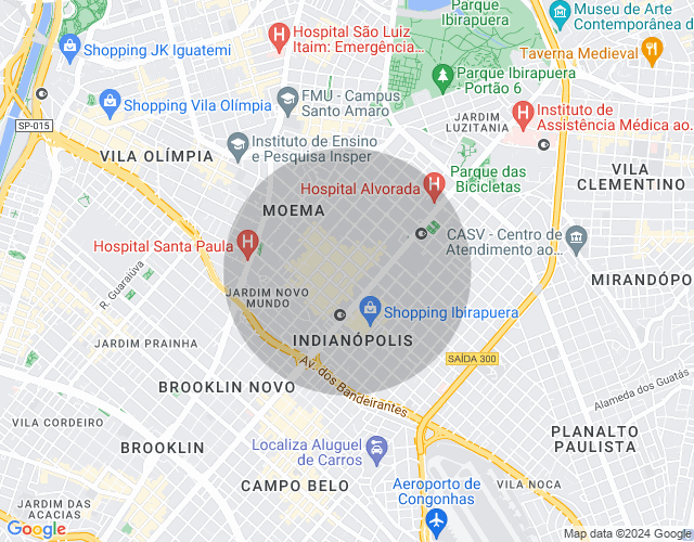 Imóvel no mapa
