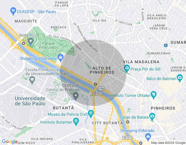 Imóvel no mapa