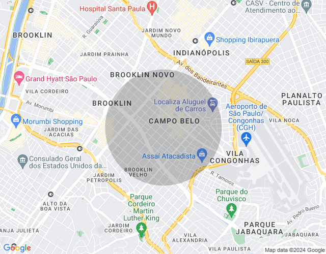 Imóvel no mapa