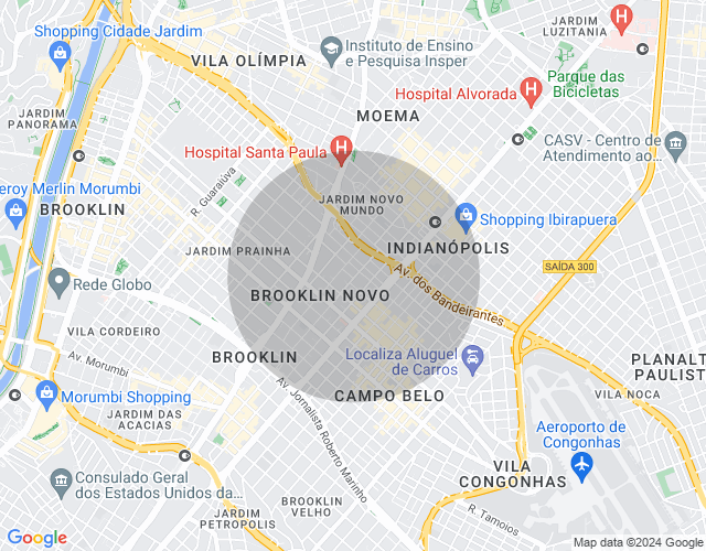 Imóvel no mapa