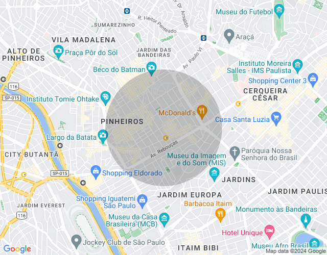 Imóvel no mapa