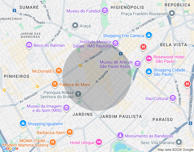 Imóvel no mapa