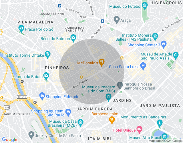 Imóvel no mapa