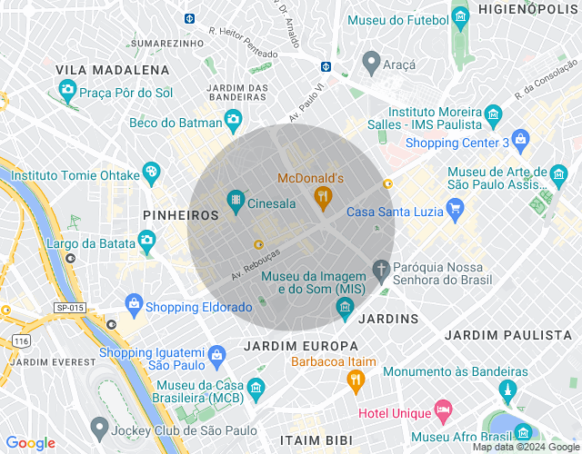 Imóvel no mapa