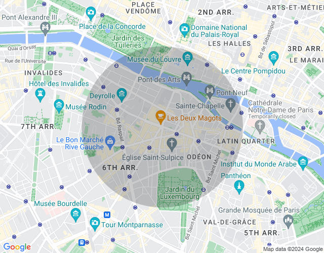 Imóvel no mapa