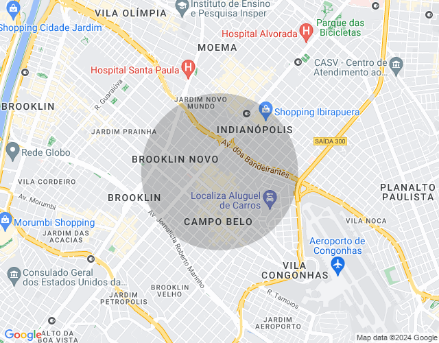 Imóvel no mapa