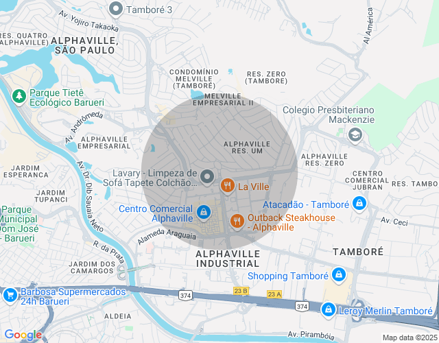 Imóvel no mapa