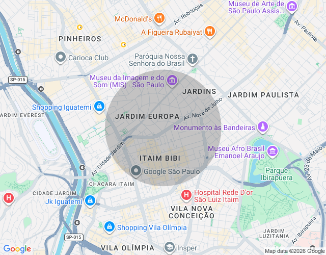 Imóvel no mapa