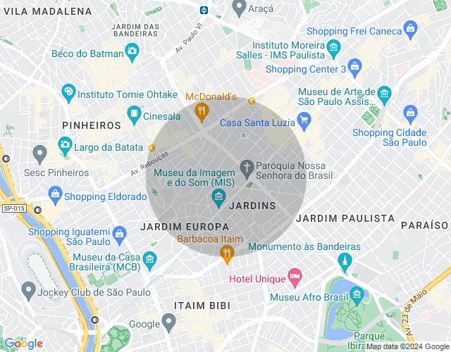 Imóvel no mapa