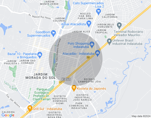 Imóvel no mapa