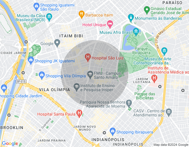 Imóvel no mapa