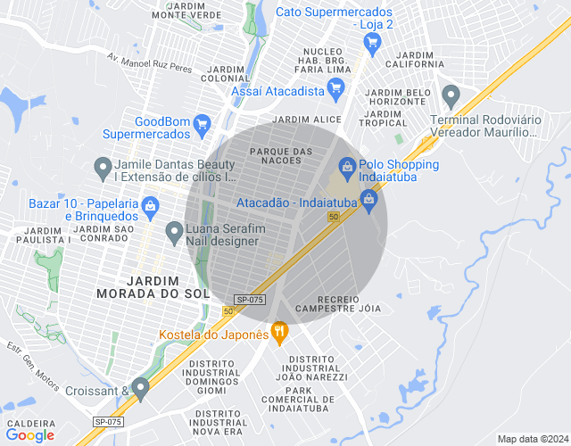 Imóvel no mapa