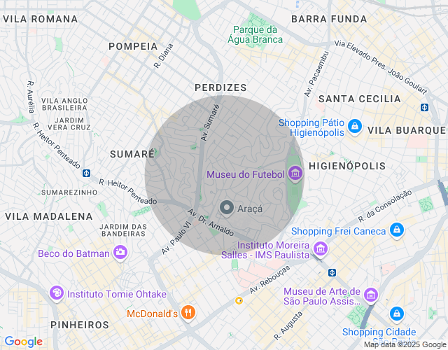 Imóvel no mapa