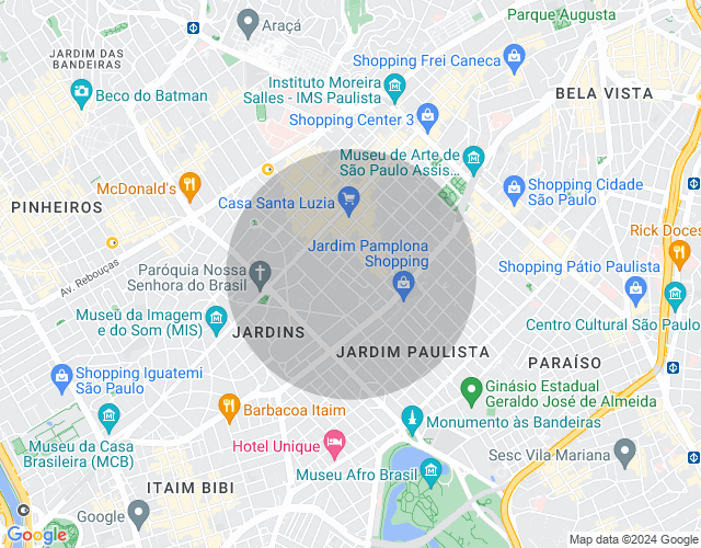 Imóvel no mapa