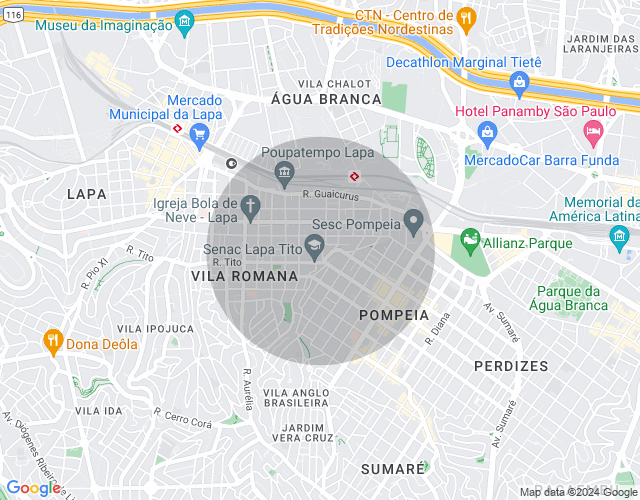 Imóvel no mapa