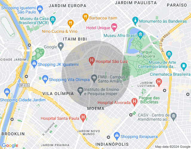 Imóvel no mapa