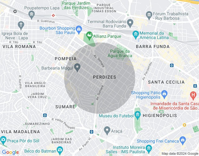Imóvel no mapa